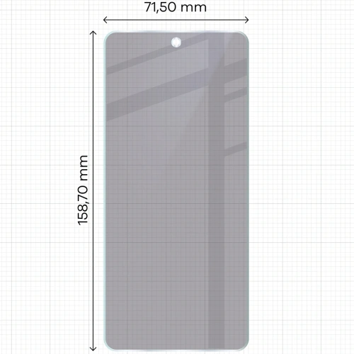Prywatyzujące szkło hybrydowe Bizon Glass Mule Shadow do Realme 14T 5G matowe