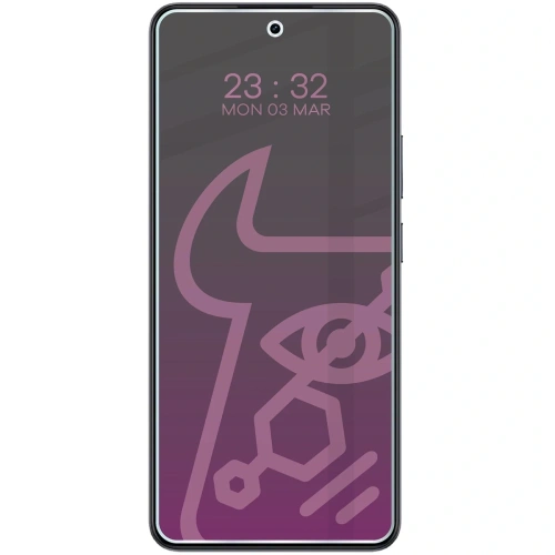 Prywatyzujące szkło hybrydowe Bizon Glass Mule Shadow do Realme 14T 5G matowe