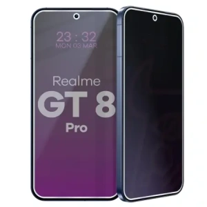 Prywatyzujące szkło hybrydowe Bizon Glass Mule Shadow do Realme GT 8 Pro matowe