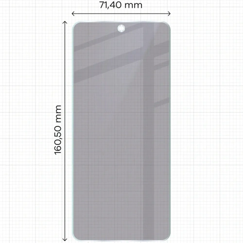 Prywatyzujące szkło hybrydowe Bizon Glass Mule Shadow do Vivo Y19s matowe