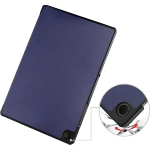 Etui z klapką Bizon Case Tab Croc do Samsung Galaxy Tab A11+ Plus / A9+ Plus granatowe