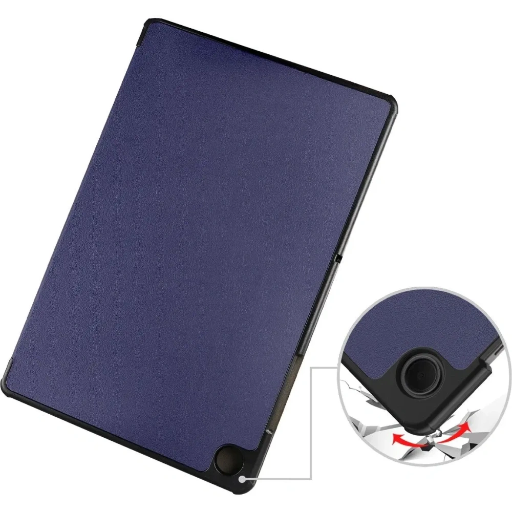 Etui z klapką Bizon Case Tab Croc do Samsung Galaxy Tab A11+ Plus / A9+ Plus granatowe