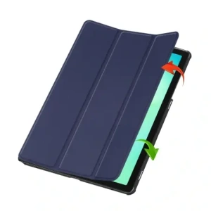 Etui z klapką Bizon Case Tab Croc do Samsung Galaxy Tab A11+ Plus / A9+ Plus granatowe