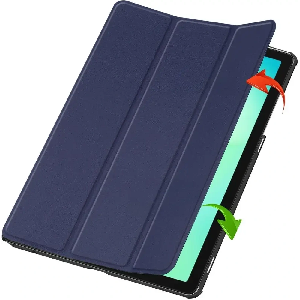 Etui z klapką Bizon Case Tab Croc do Samsung Galaxy Tab A11+ Plus / A9+ Plus granatowe