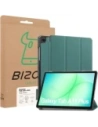 Etui z klapką Bizon Case Tab Croc do Samsung Galaxy Tab A11+ Plus / A9+ Plus ciemnozielone