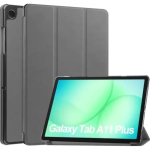 Etui z klapką Bizon Case Tab Croc do Samsung Galaxy Tab A11+ Plus / A9+ Plus szare
