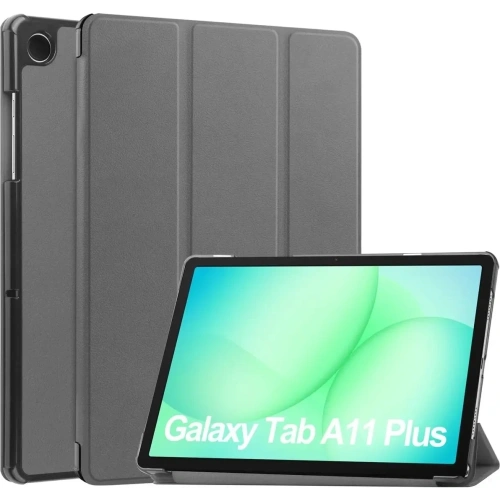 Etui z klapką Bizon Case Tab Croc do Samsung Galaxy Tab A11+ Plus / A9+ Plus szare
