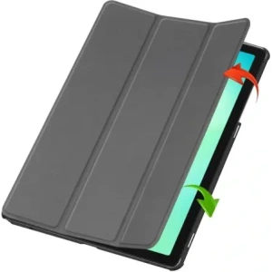 Etui z klapką Bizon Case Tab Croc do Samsung Galaxy Tab A11+ Plus / A9+ Plus szare