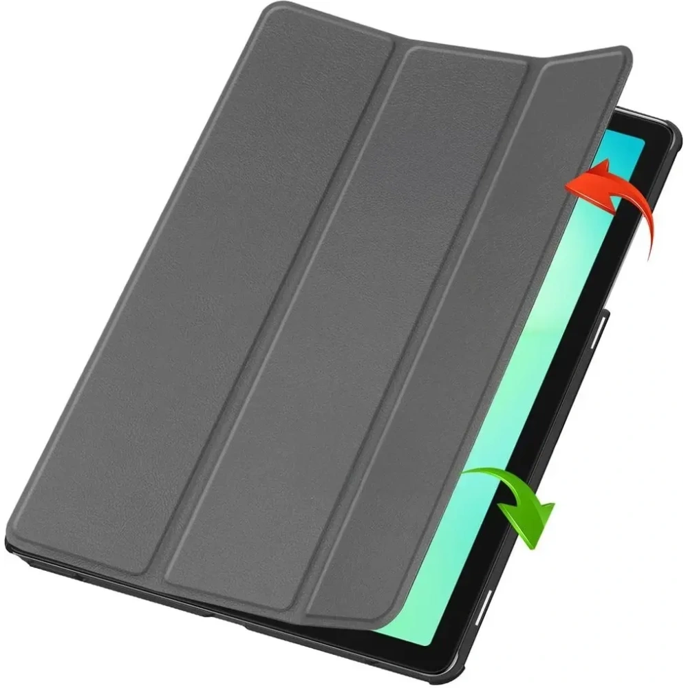 Etui z klapką Bizon Case Tab Croc do Samsung Galaxy Tab A11+ Plus / A9+ Plus szare