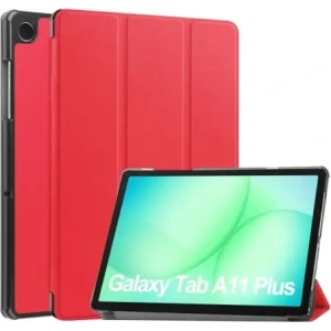 Etui z klapką Bizon Case Tab Croc do Samsung Galaxy Tab A11+ Plus / A9+ Plus czerwone
