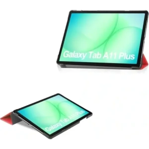 Etui z klapką Bizon Case Tab Croc do Samsung Galaxy Tab A11+ Plus / A9+ Plus czerwone