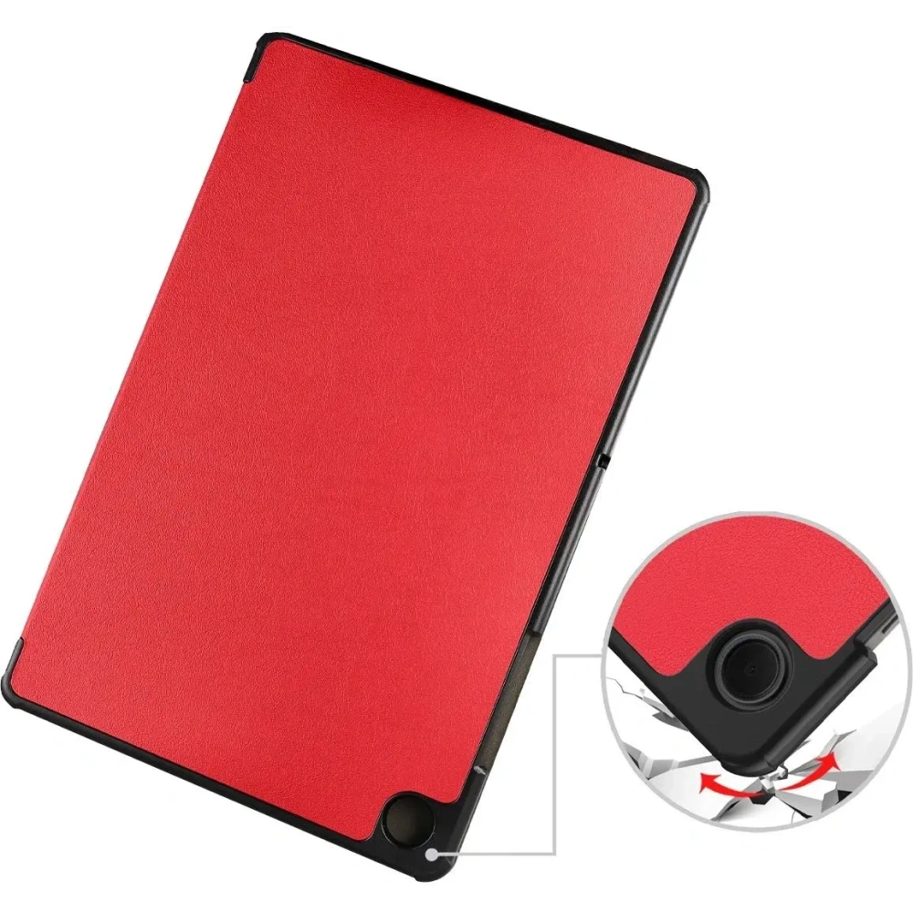 Etui z klapką Bizon Case Tab Croc do Samsung Galaxy Tab A11+ Plus / A9+ Plus czerwone