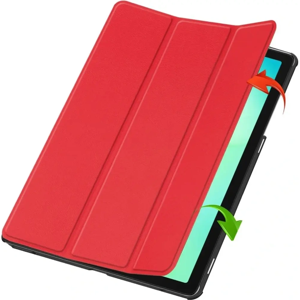 Etui z klapką Bizon Case Tab Croc do Samsung Galaxy Tab A11+ Plus / A9+ Plus czerwone