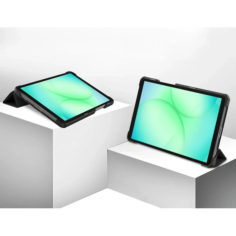 Etui z klapką Bizon Case Tab Croc do Samsung Galaxy Tab A11 / A9 czarne