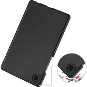 Etui z klapką Bizon Case Tab Croc do Samsung Galaxy Tab A11 / A9 czarne