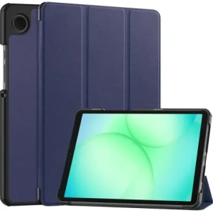 Etui z klapką Bizon Case Tab Croc do Samsung Galaxy Tab A11 / A9 granatowe