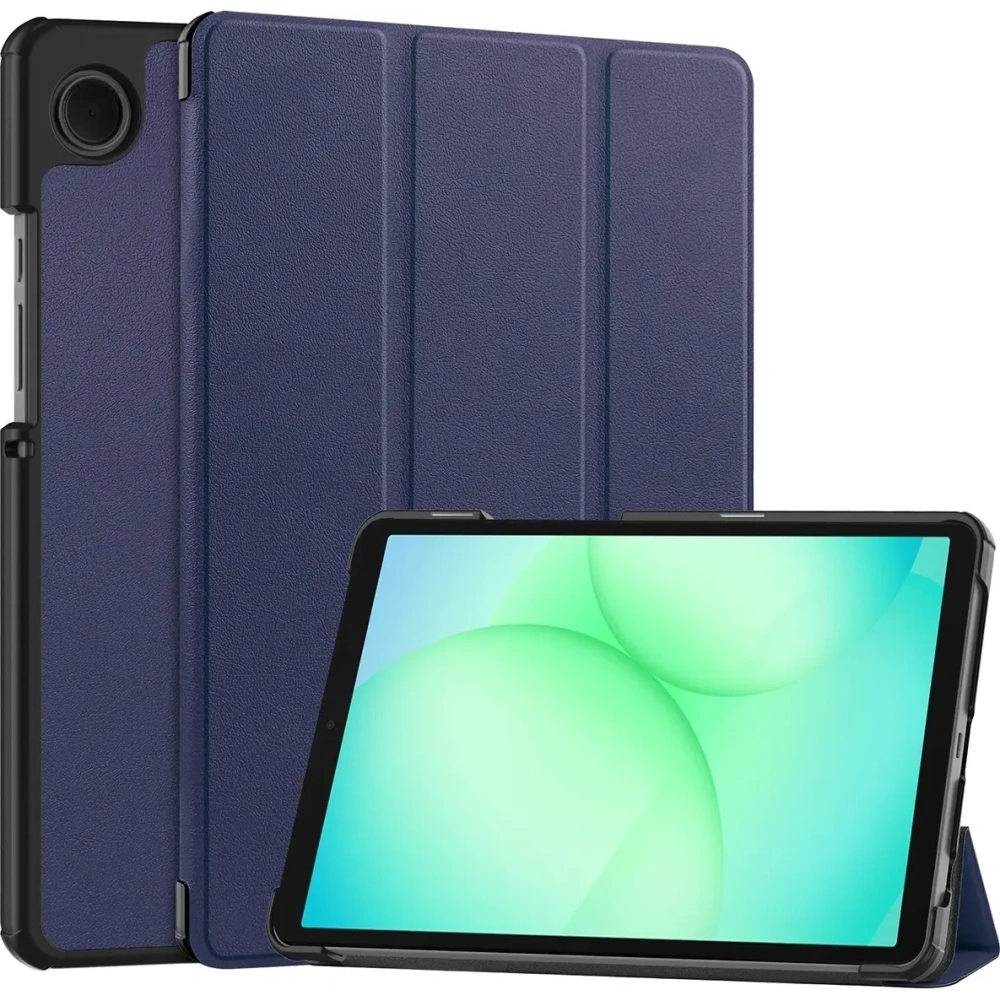 Etui z klapką Bizon Case Tab Croc do Samsung Galaxy Tab A11 / A9 granatowe
