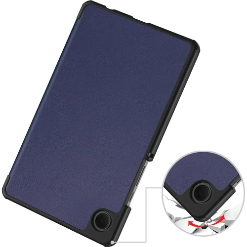 Etui z klapką Bizon Case Tab Croc do Samsung Galaxy Tab A11 / A9 granatowe