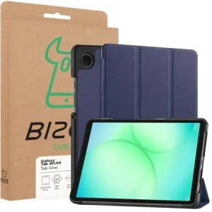 Etui z klapką Bizon Case Tab Croc do Samsung Galaxy Tab A11 / A9 granatowe