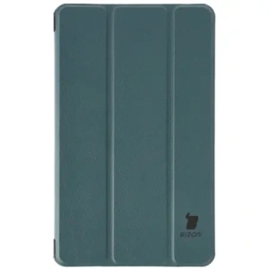 Etui z klapką Bizon Case Tab Croc do Samsung Galaxy Tab A11 / A9 ciemnozielone