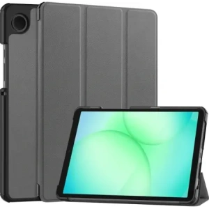 Etui z klapką Bizon Case Tab Croc do Samsung Galaxy Tab A11 / A9 szare