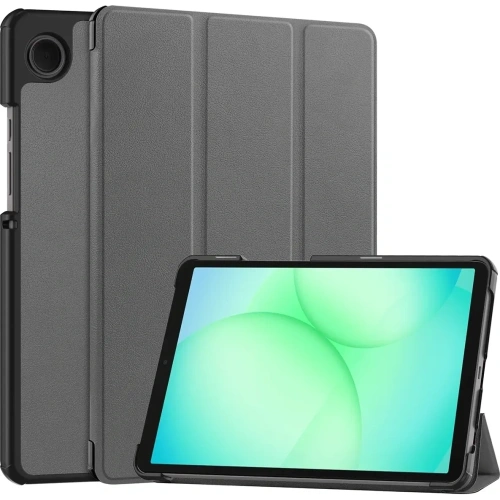 Etui z klapką Bizon Case Tab Croc do Samsung Galaxy Tab A11 / A9 szare