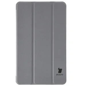 Etui z klapką Bizon Case Tab Croc do Samsung Galaxy Tab A11 / A9 szare