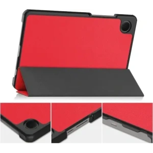 Etui z klapką Bizon Case Tab Croc do Samsung Galaxy Tab A11 / A9 czerwone