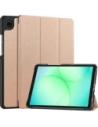 Etui z klapką Bizon Case Tab Croc do Samsung Galaxy Tab A11 / A9 różowozłote