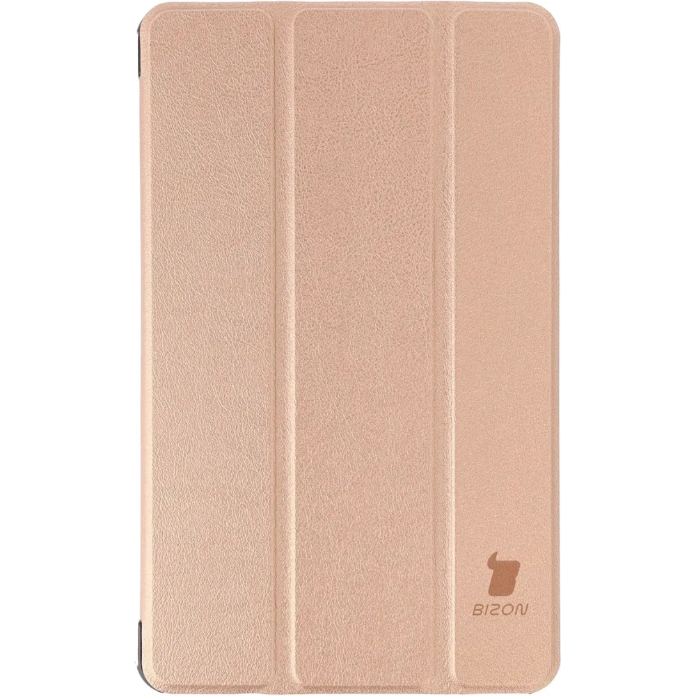 Etui z klapką Bizon Case Tab Croc do Samsung Galaxy Tab A11 / A9 różowozłote