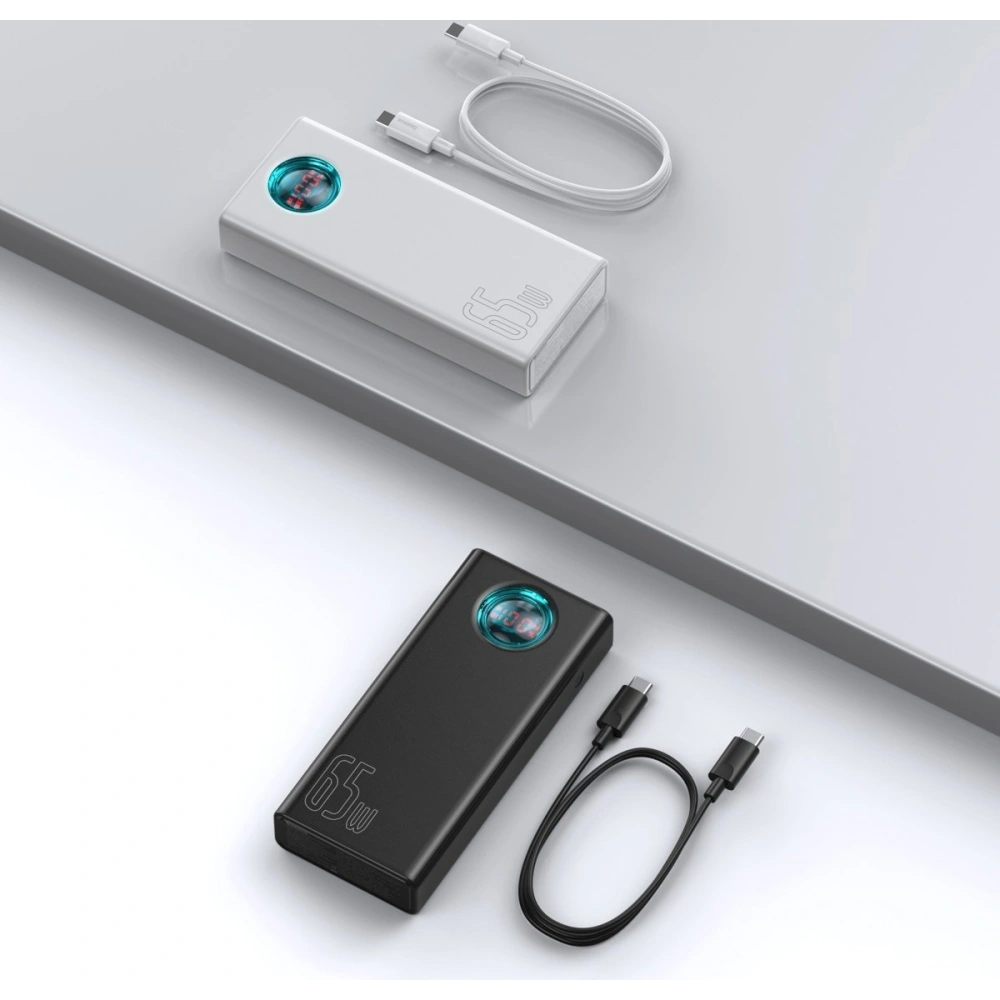 Hurtownia GSM - Powerbank Baseus Amblight, 30000mAh, QC 3.0, PD, 3A, 65W (biały) - BSU1646WHT - {ean13} - Hurt