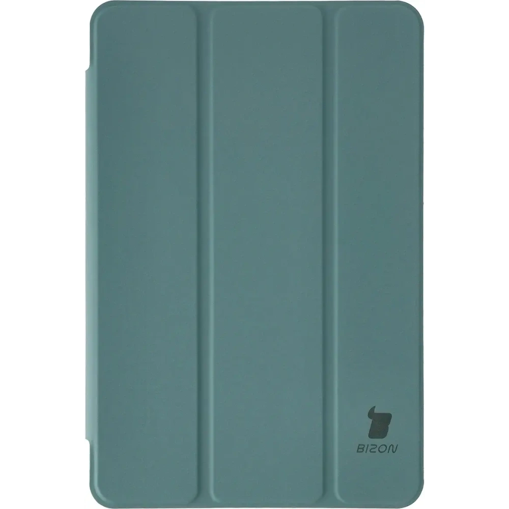 Etui z klapką Bizon Case Tab Clear Matt do Samsung Galaxy Tab A11 / A9 ciemnozielone