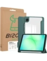 Etui z klapką Bizon Case Tab Clear Matt do Samsung Galaxy Tab A11 / A9 ciemnozielone
