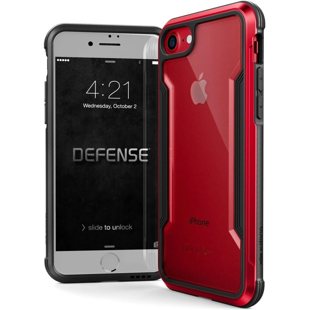 Hurtownia GSM - Hliníkový obal X-Doria Defense Shield Apple iPhone SE 2022/SE 2020/8/7 (Červená) - XDR065RED - {ean13} - Hurt