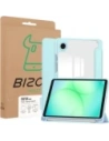Etui z klapką Bizon Case Tab Clear Matt do Samsung Galaxy Tab A11 / A9 błękitne