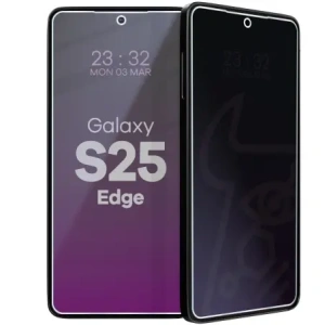 Prywatyzujące szkło hybrydowe Bizon Glass Mule Shadow do Samsung Galaxy S25 Edge matowe