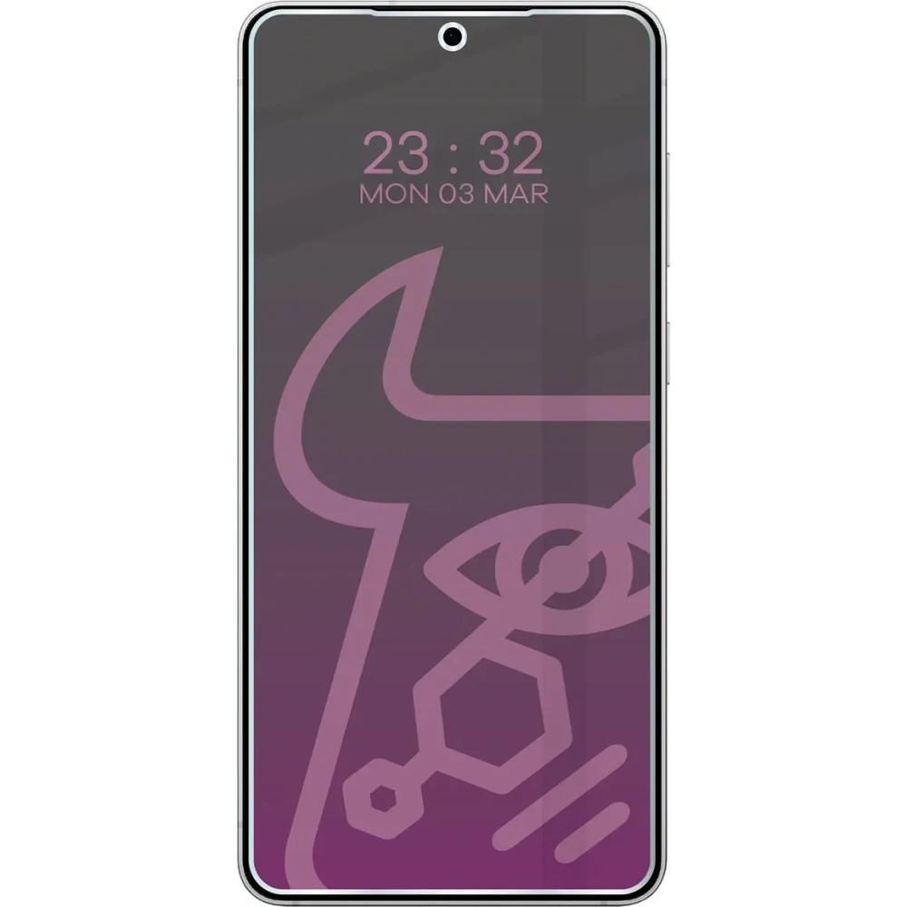 Prywatyzujące szkło hybrydowe Bizon Glass Mule Shadow do Samsung Galaxy S25 Edge matowe