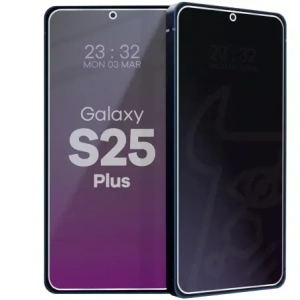 Prywatyzujące szkło hybrydowe Bizon Glass Mule Shadow do Samsung Galaxy S25 Plus matowe