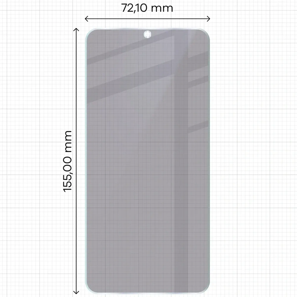 Prywatyzujące szkło hybrydowe Bizon Glass Mule Shadow do Samsung Galaxy S25 Plus matowe