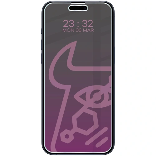 Prywatyzujące szkło hybrydowe Bizon Glass Mule Shadow do Apple iPhone 15 Pro Max matowe