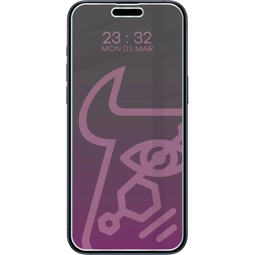 Prywatyzujące szkło hybrydowe Bizon Glass Mule Shadow do Apple iPhone 15 Pro Max matowe