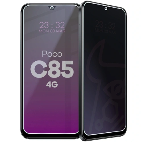 Prywatyzujące szkło hybrydowe Bizon Glass Mule Shadow do Xiaomi POCO C85 4G matowe