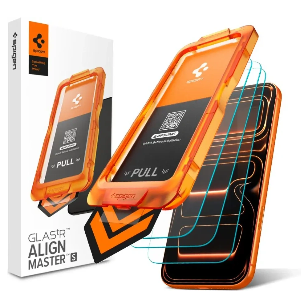 Szkło hartowane Spigen Alm Glas.tr Slim do Apple iPhone 17 Pro Max Clear [3 PACK]