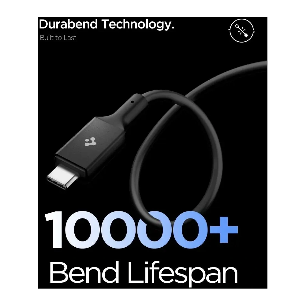 Kabel Spigen EB24012CC Essential USB-C Cable 240W 120cm Black