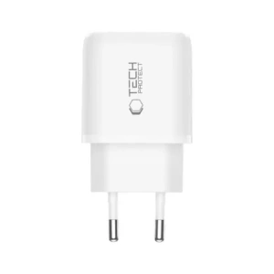 Ładowarka sieciowa Tech-Protect NNC45W-GAN USB-A, USB-C Network Charger PD 45W / QC3.0 + USB-C / Lightning Cable White