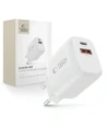 Ładowarka sieciowa Tech-Protect NCA45W-GAN USB-A, USB-C Network Charger PD 45W / QC3.0 White