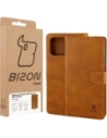 Etui z klapką Bizon Case Pocket do Motorola Moto G57 Power / G67 Power brązowe