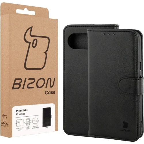 Etui z klapką Bizon Case Pocket do Google Pixel 10a czarne
