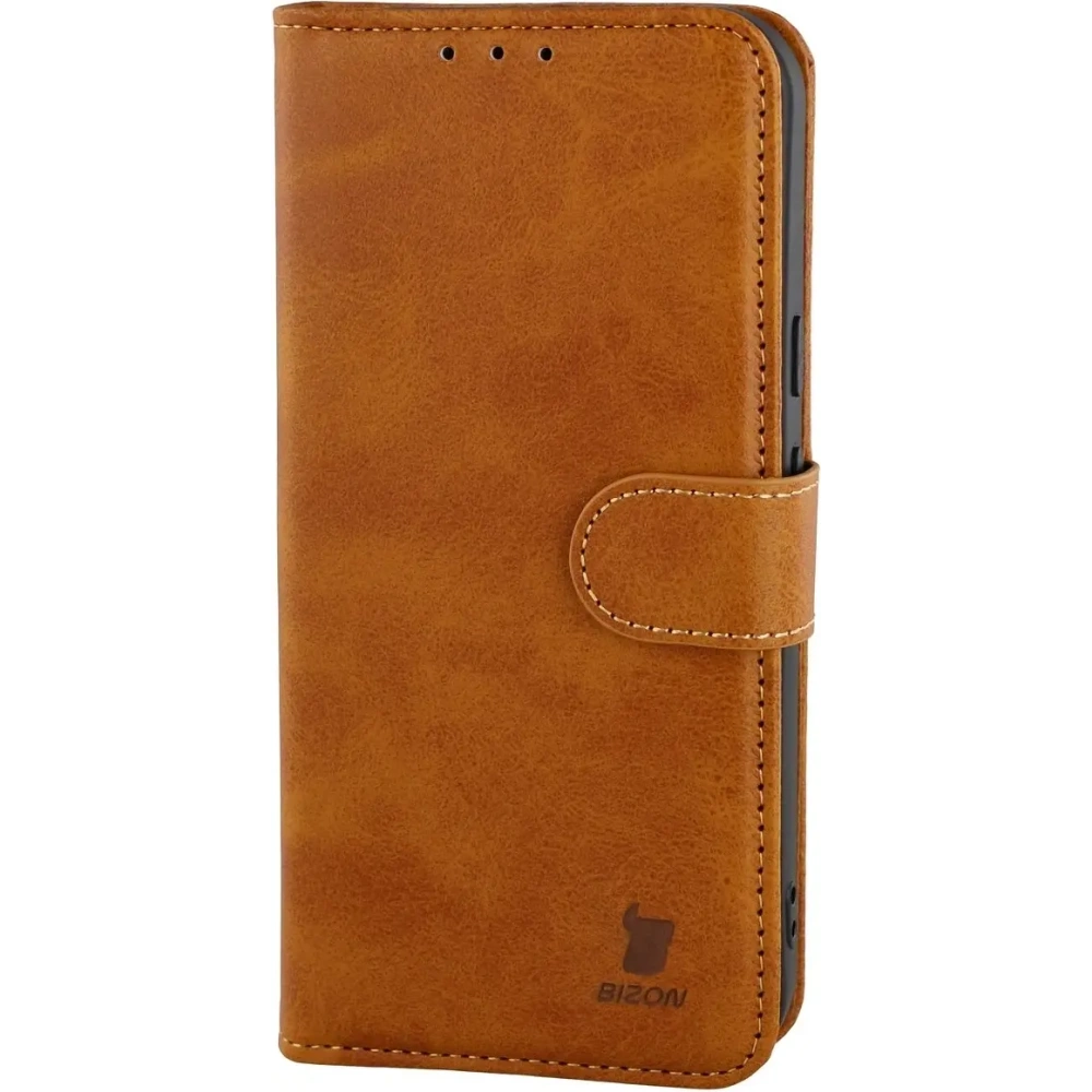 Etui z klapką Bizon Case Pocket do Google Pixel 10a brązowe