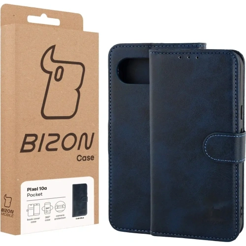 Etui z klapką Bizon Case Pocket do Google Pixel 10a granatowe